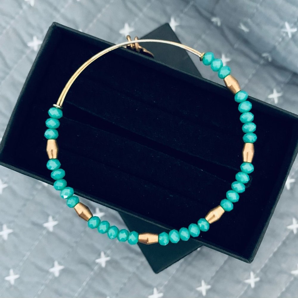 Alex and Ani Balance Beaded Bangle - Picture 3 of 6